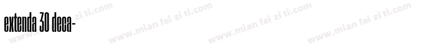 extenda 30 deca字体转换